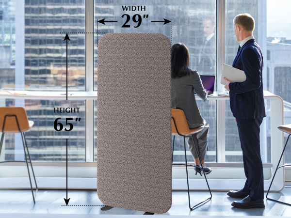standing divider dimensions