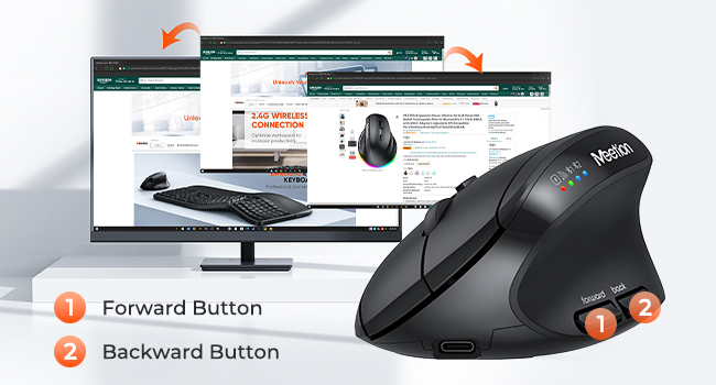 Forward and Backward Button Navigate the web with ease. No more fumbling around with your browser's