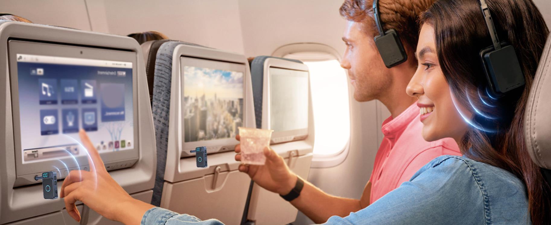 Hitoor Bluetooth 5.4 Transmitter Receiver, Bluetooth Adapter for Airplane Headphones, Bluetooth AUX