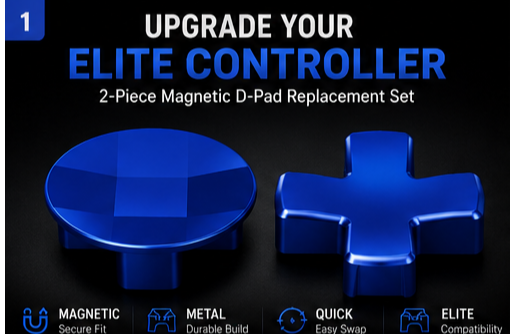 blue magnetic d-pad, elite controller d-pad replacement