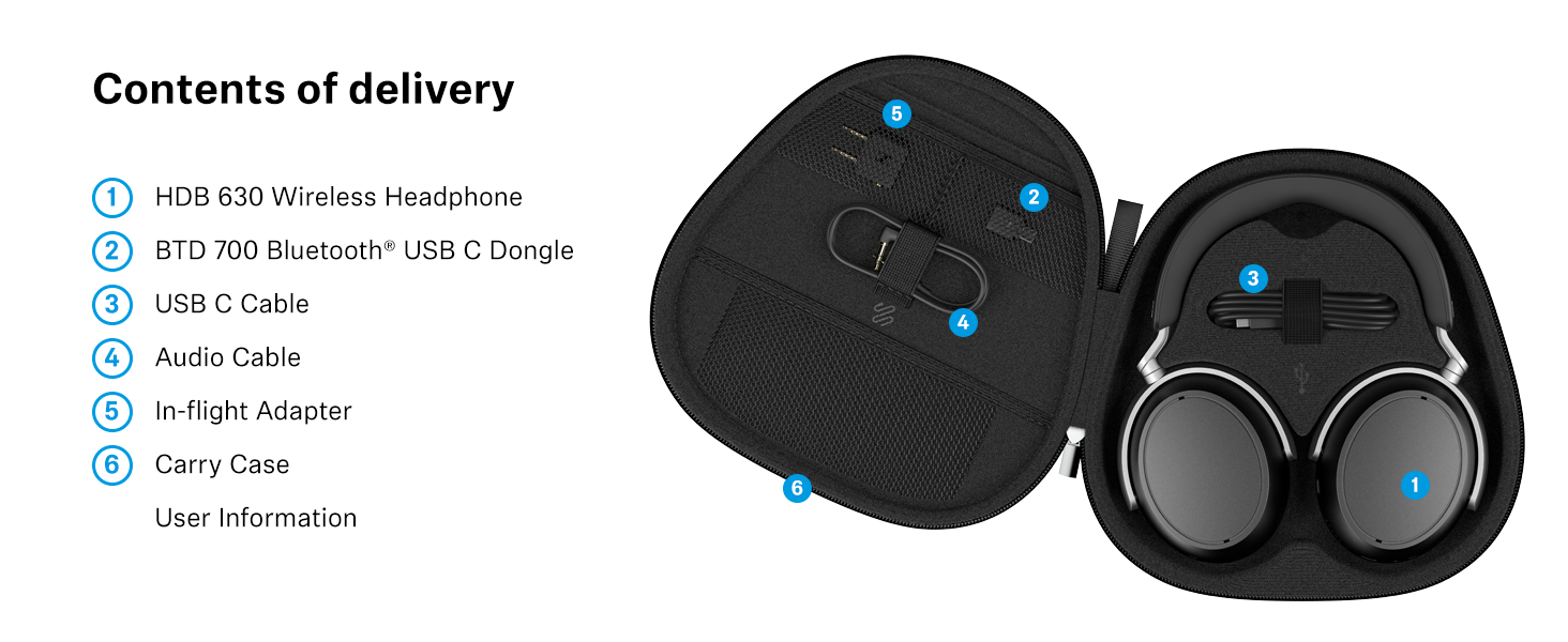 Sennheiser HDB 630 Wireless Over-Ear Headphones