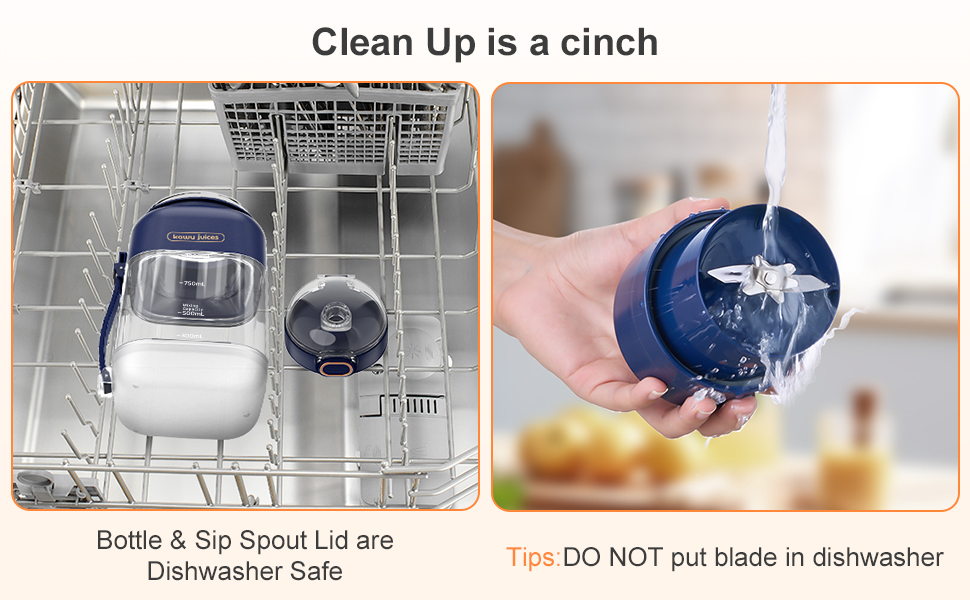 Bottle caps and spout caps are dishwasher safe.