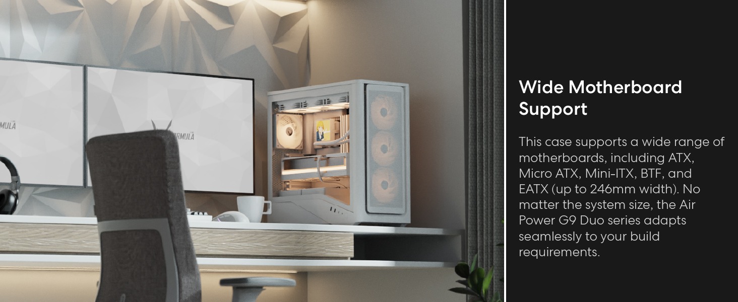 Formula V Line Air Power G9 Duo Mid-Tower PC Case