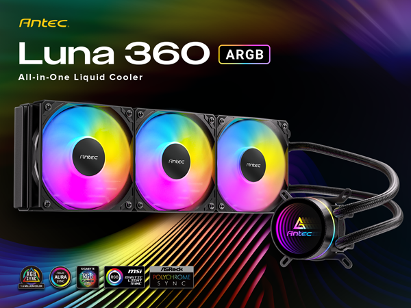 Antec Luna 360 ARGB AIO Liquid CPU Cooler