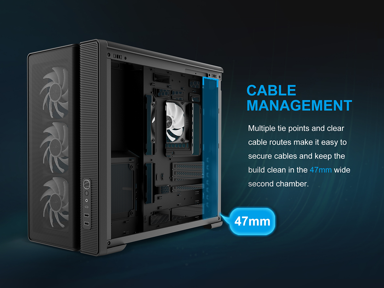 SAMA S50 ATX Mid Tower Case - Black