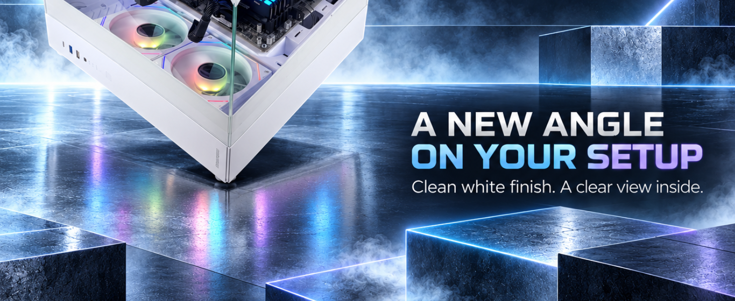 Cubic White ZQBE case - a new angle on your setup