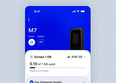 Netgear Nighthawk MH7150-100PAS 5G M7 Portable WiFi Hotspot with eSIM