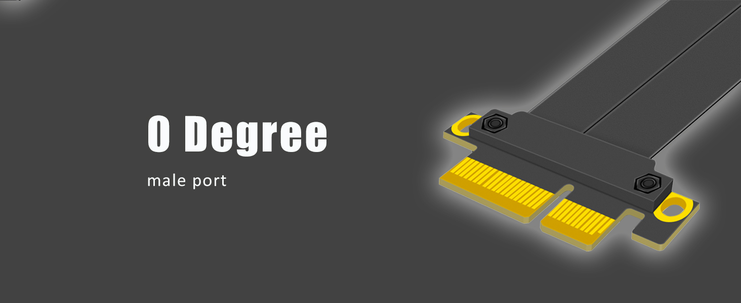 PCIe 4.0 X4 Riser Cable