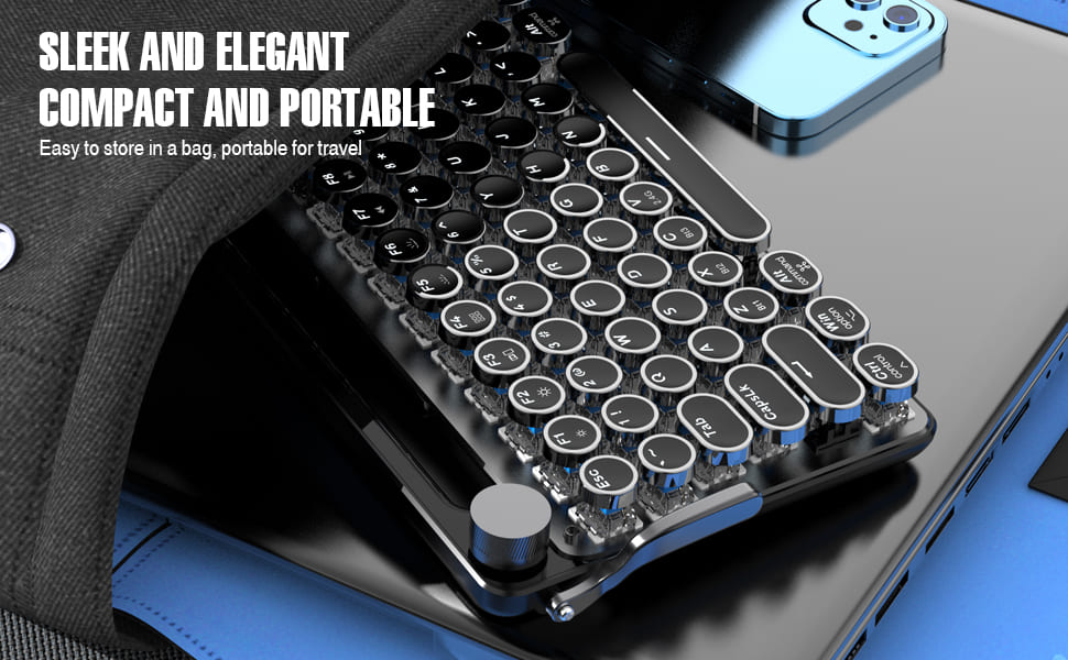 Mini typewriter keyboard compact and portable