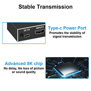 HDMI Switch 4K 120Hz, NEWCARE HDMI Switch 3 in 1 Out, 3 Port HDMI Hub  Support 8K@60Hz 48Gbps for Xbox Series PS5/4/3 HD TV Monitor Projector
