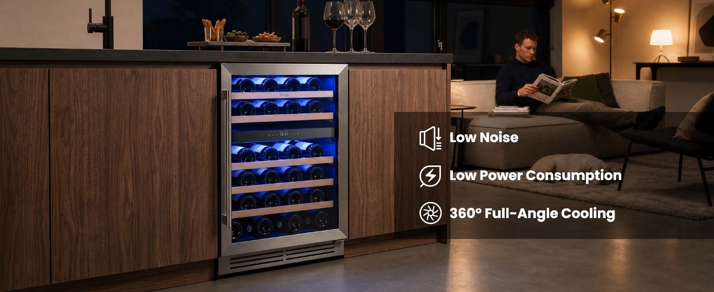 Efficient Cooling & Quiet Operation