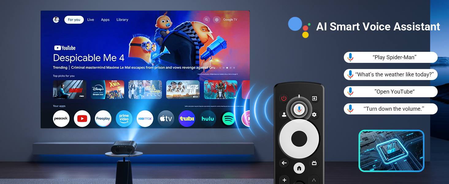 GooDee 4K UHD Smart Projector