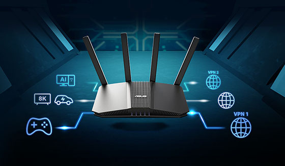 ASUS RT-BE3600 WiFi 7 AiMesh Extendable Router