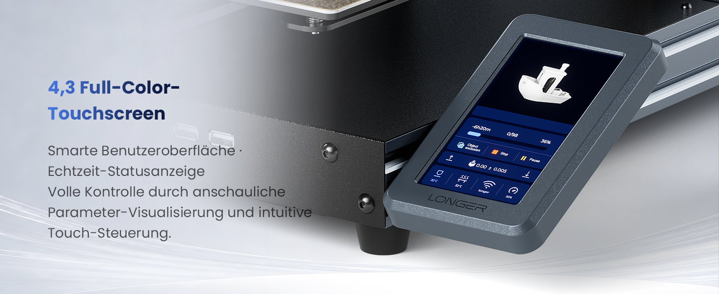 4,3 Full-ColorTouchscreen
