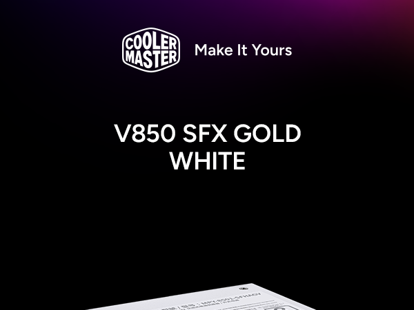 Cooler Master V850 SFX Gold 850W Fully Modular Power Supply White