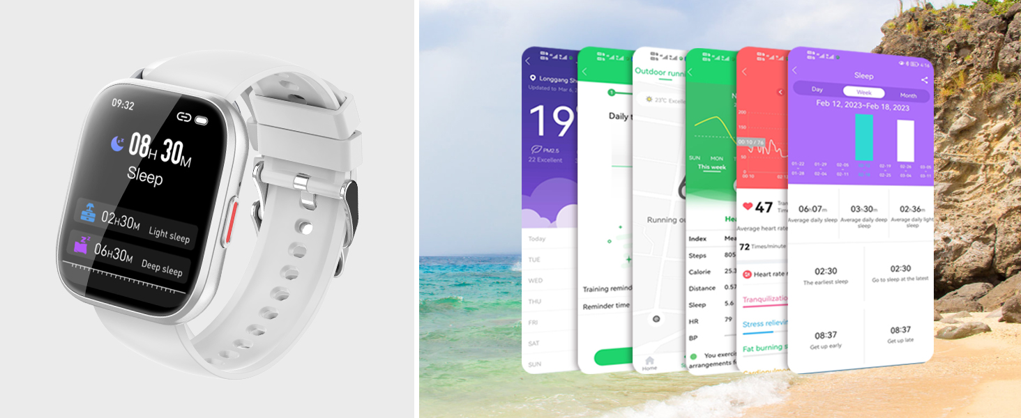 Smart Watch (Answer/Make Calls), Smart Watches for Men Women with 1.85" Touch Screen