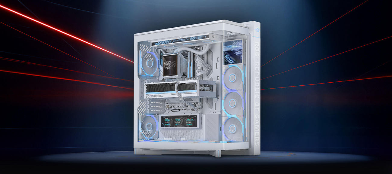 ASUS ROG Cronox ARGB Gaming PC Case - White
