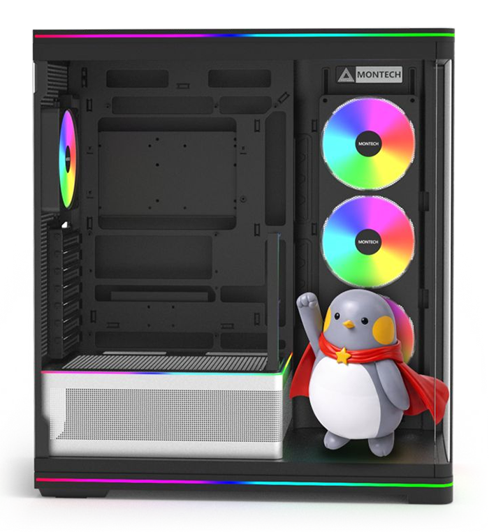 Montech TG3 Curve Black Black Computer Case