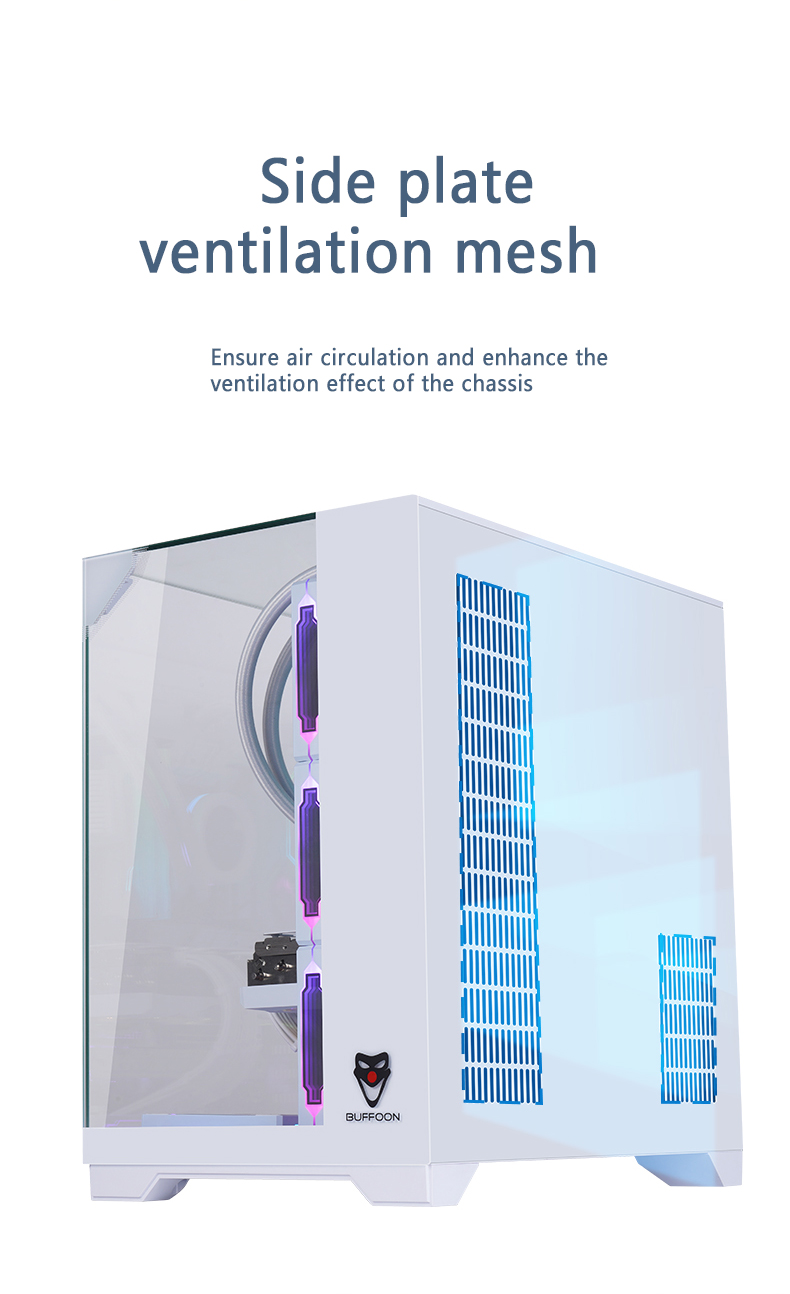 Side plate ventilation mesh