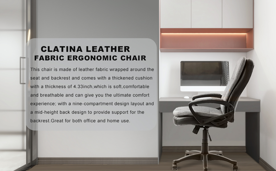 A Fabric Home Office Desk Chair