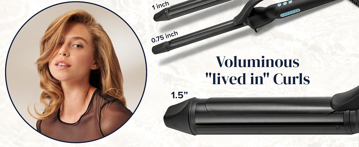  Bio Ionic ZOVALCURONEP Black Onepass Oval Wand Nanoionic Mx