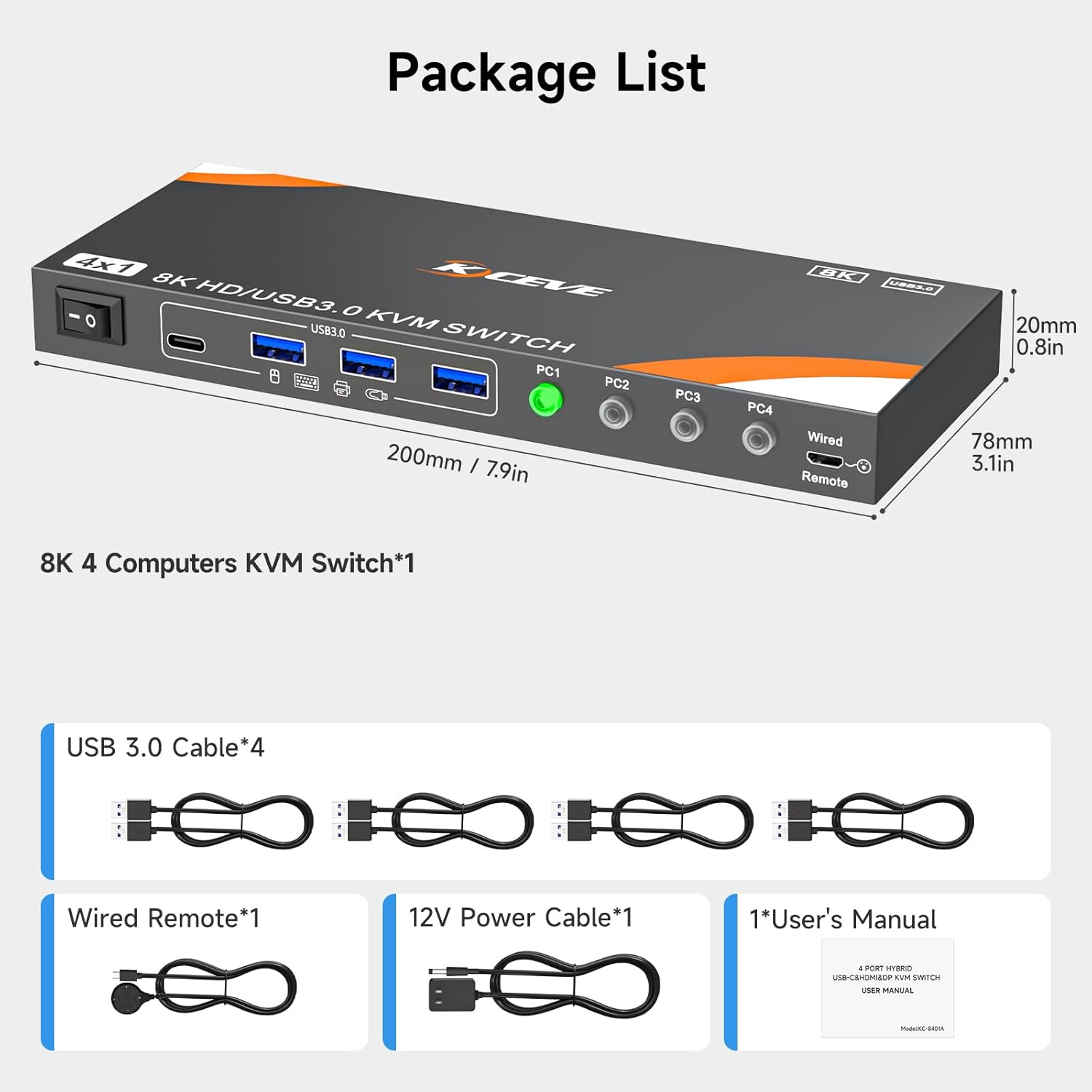 Equipped With 4 USB 3.0 Ports