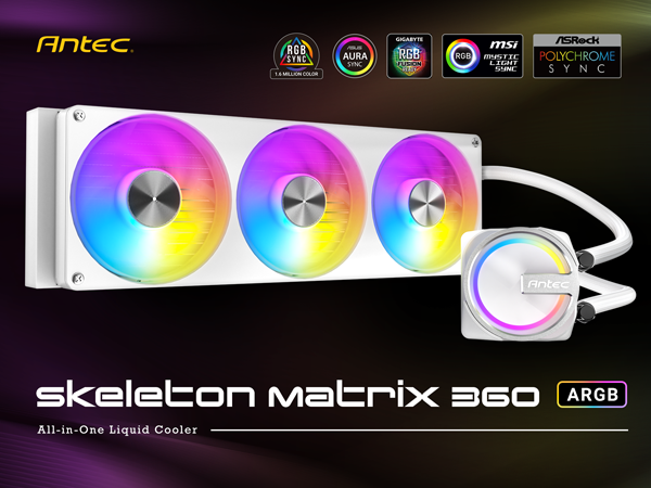 Antec Skeleton Matrix 360 ARGB White Liquid CPU Cooler