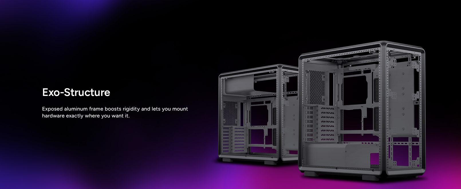 Cooler Master MasterFrame 600 Black ATX Mid-Tower PC Case