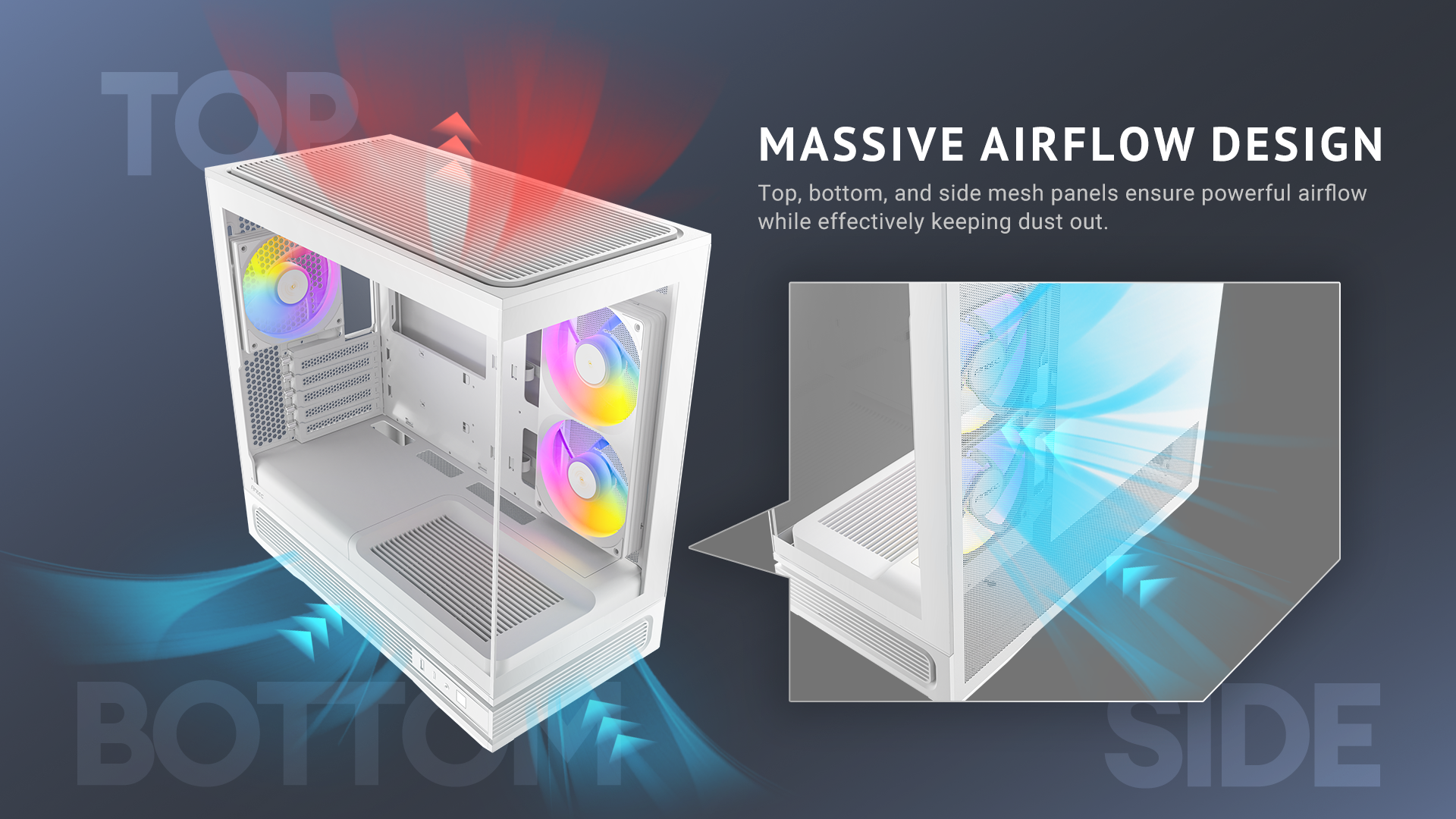 Antec C2M ARGB White Compact MicroATX Case