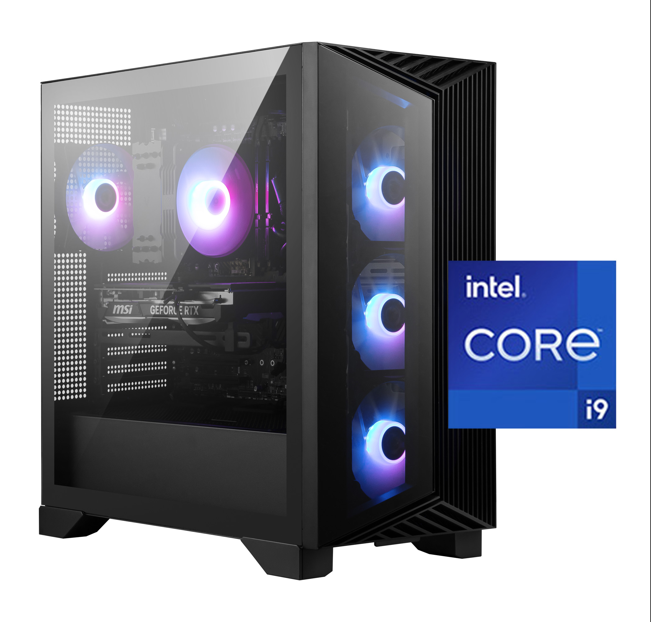 MSI Aegis R2 Gaming Desktop Product Image with Intel logo