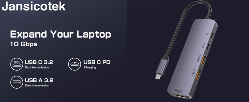 Jansicotek USB C Docking Station