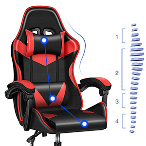 Gaming Chair Office Chair PC Chair with Massage Lumbar Support
