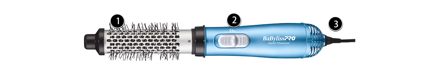BaBylissPRO Nano Titanium 1.25-Inch Soft-Bristle Hot Air Brush