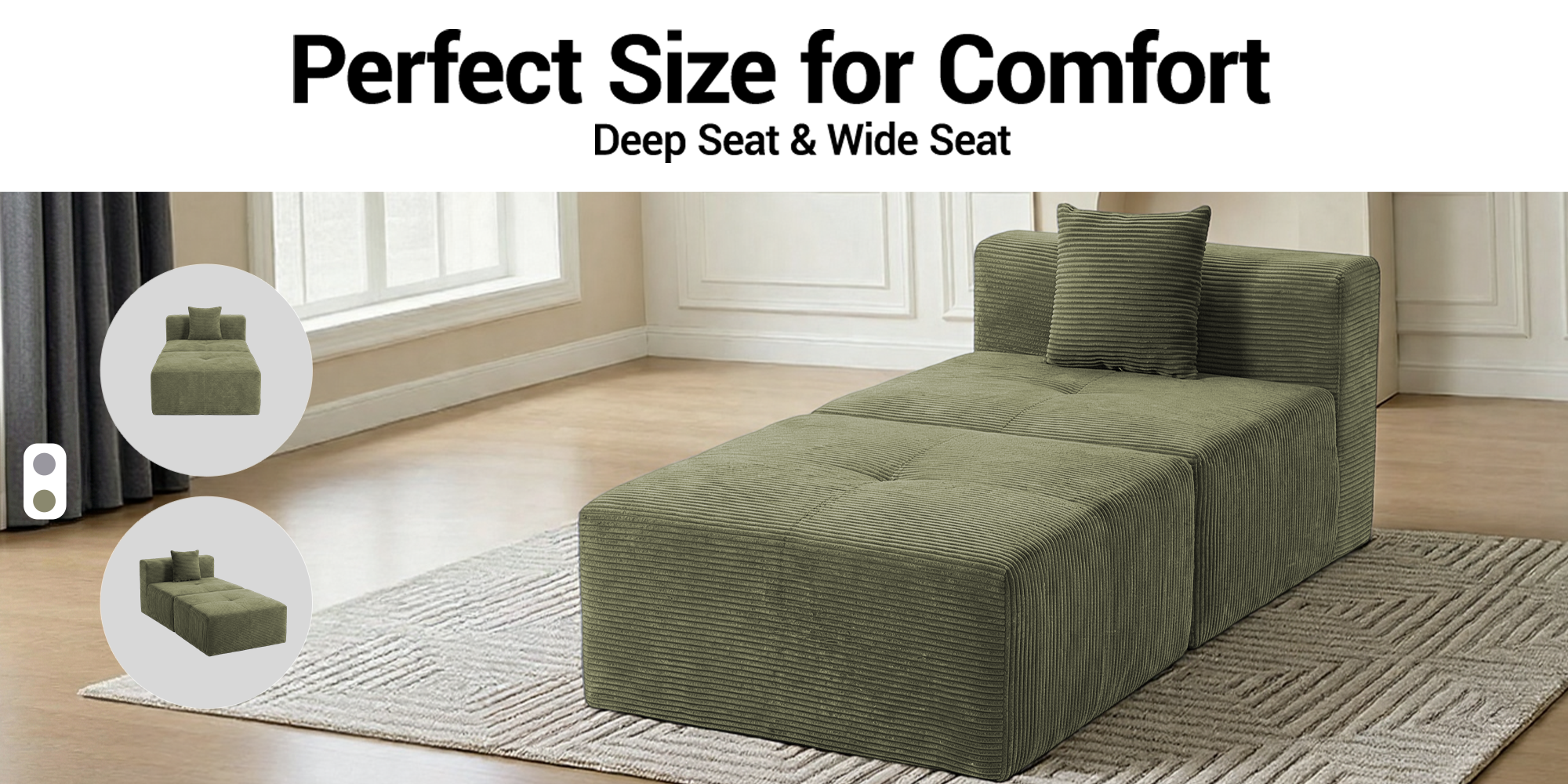 Deep Seat & Wide Seat