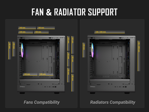 Antec P6 Neo ARGB Mid-Tower ATX PC Case