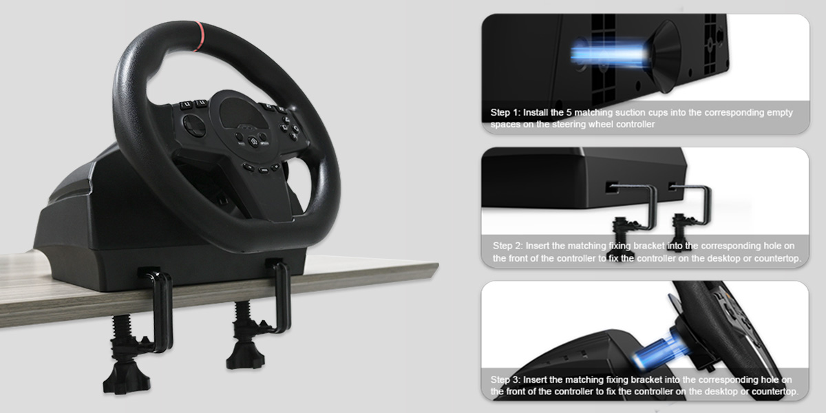 this is the installation guidance of the racing wheel