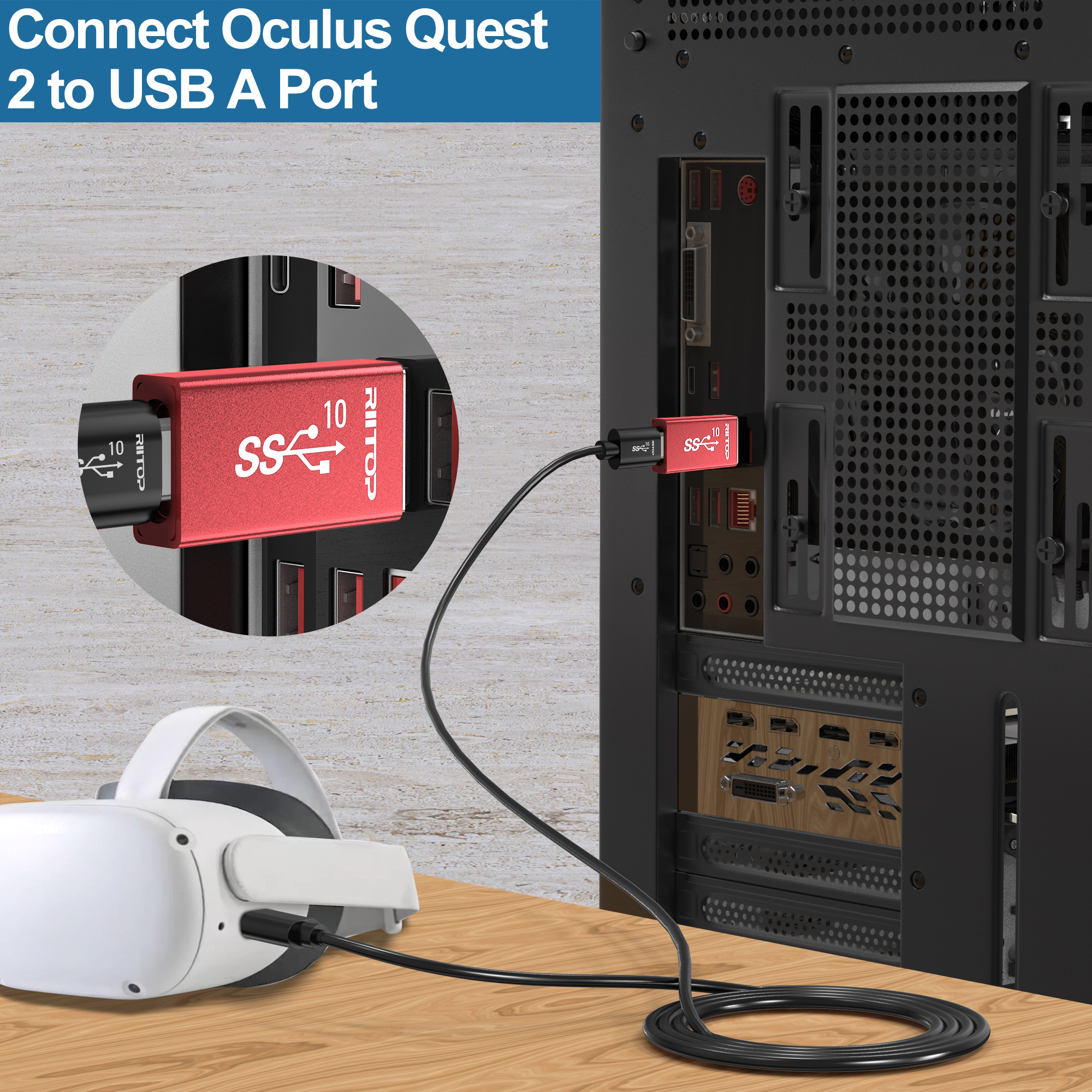 usb type c female to type a male adapter 10Gbps