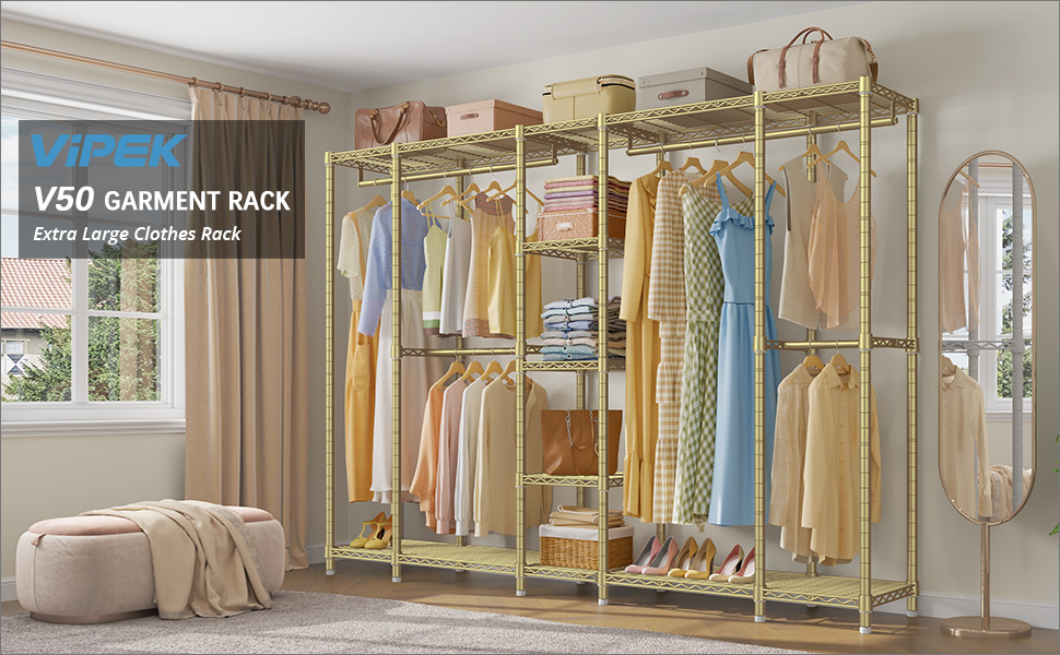 Vipek V50i Medium Size Portable Closet Rack Freestanding Closet