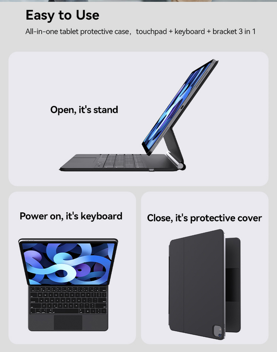AUSDOM Magnetic Floating Magic Smart Keyboard for iPad Pro 12.9-inch