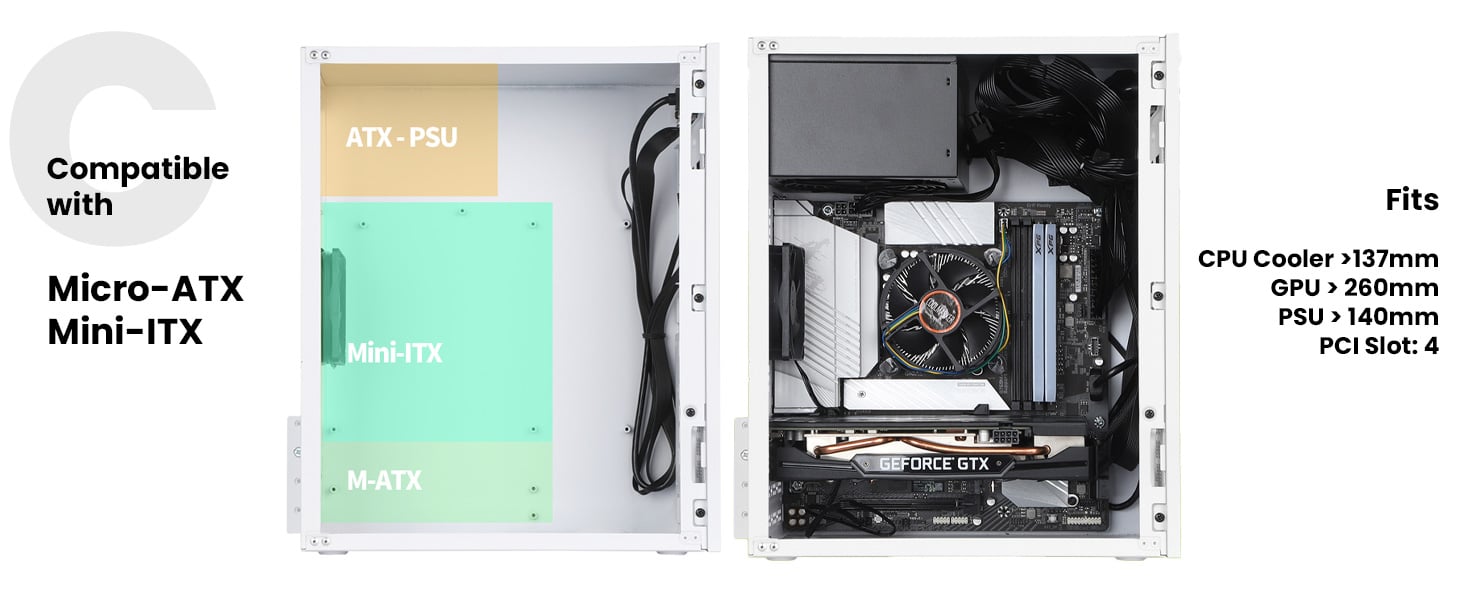 zalman cubix compact mini pc case matx mini itx dtx