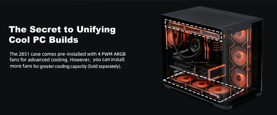 SAMA 2851 ATX Mid-Tower PC Gaming Case