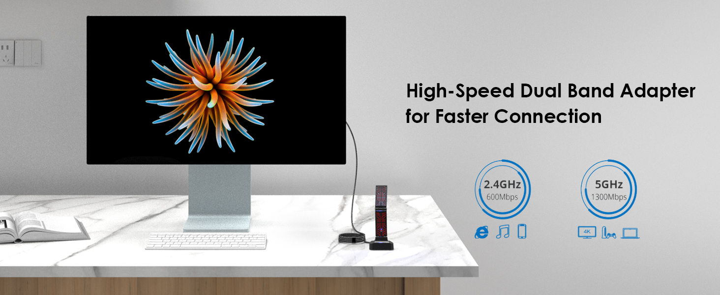 high speed dual band adapter