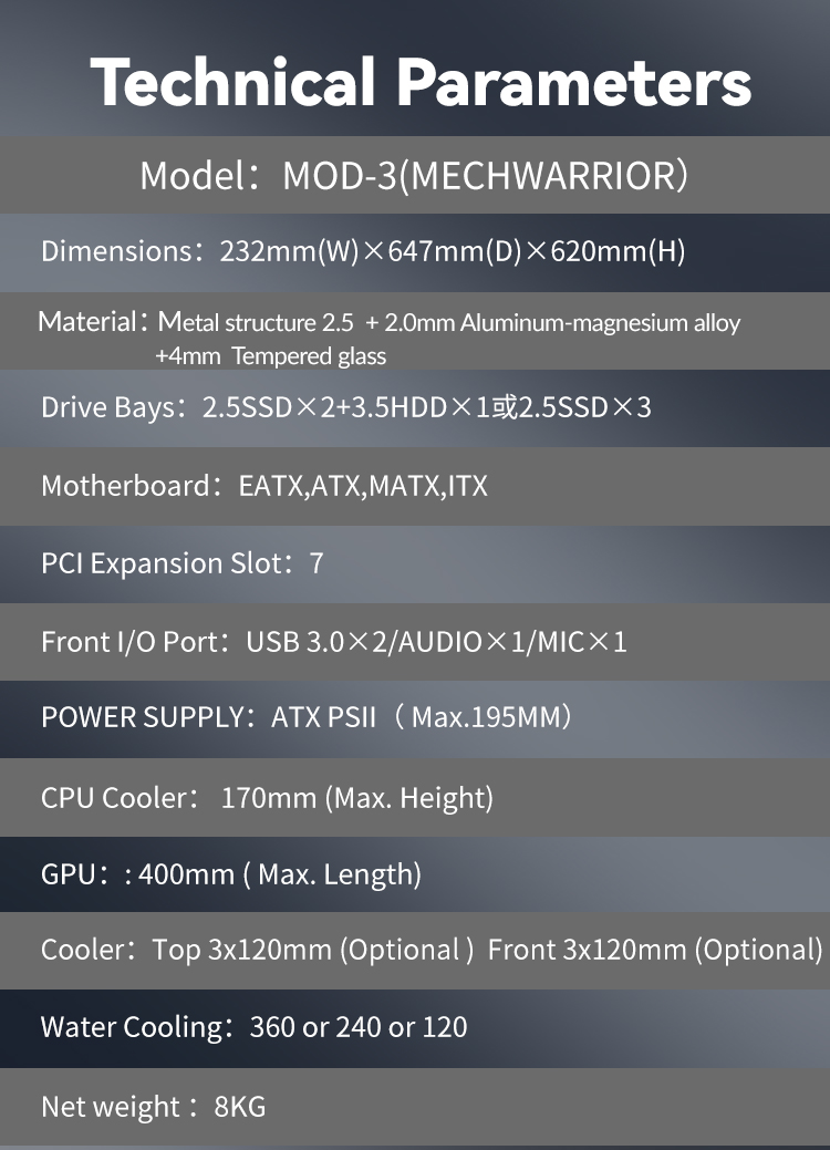 ATX Mid Tower Computer Case