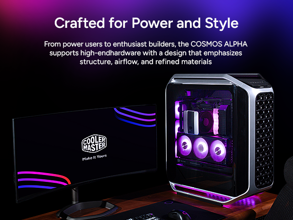 Cooler Master Cosmos Alpha Full Tower ATX PC Case 