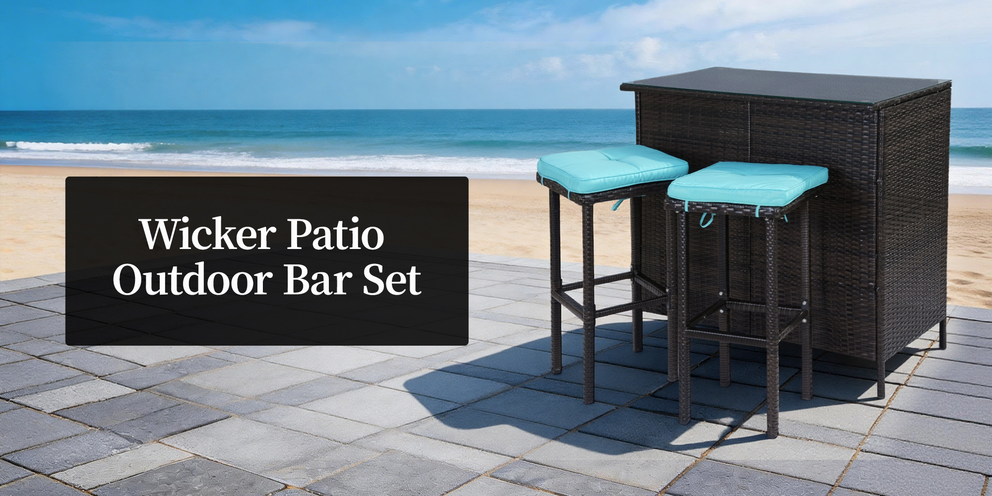 Outdoor Patio Bar Set