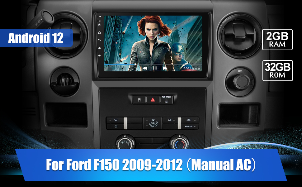 Car Stereo for Ford F150 2009 2010 2011 2012, Android 12 Radio