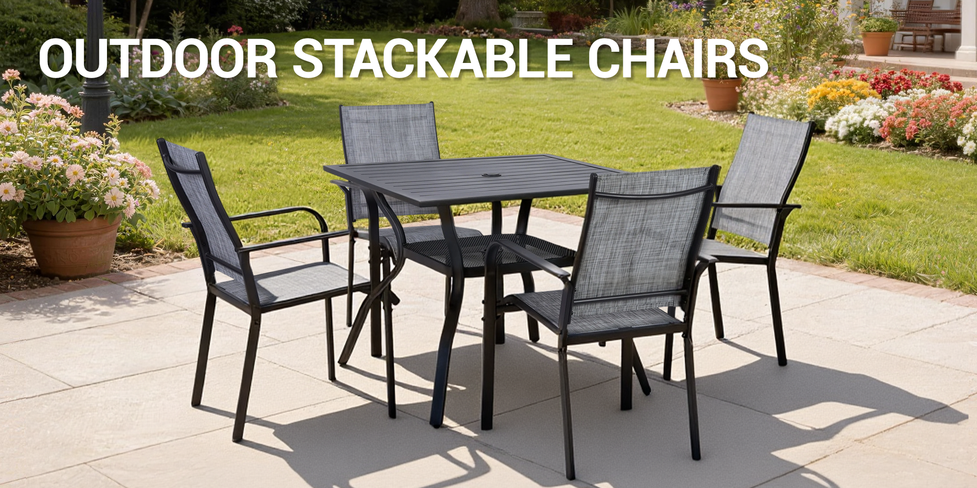 outdoor stackable chairs