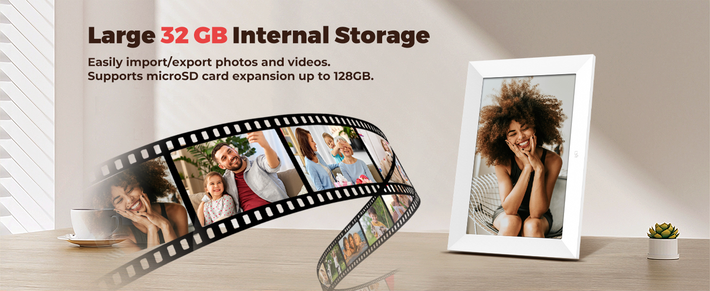 Large 32 GB Internal Storage