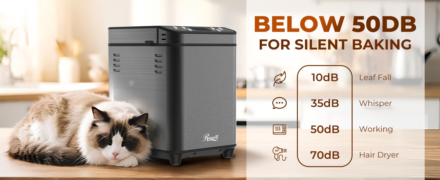 Rosewill 25-in-1 Automatic Bread Maker Machine