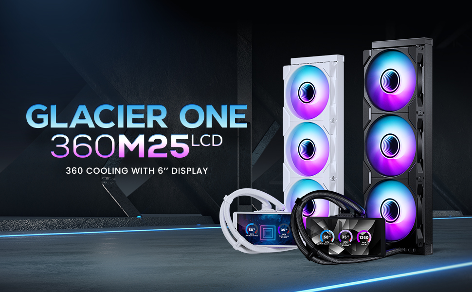 Phanteks Glacier One 360M25-LCD AIO Liquid CPU Cooler